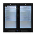 AG Twin Door Bar Fridge - Black Body & Doors 220L - BEER2