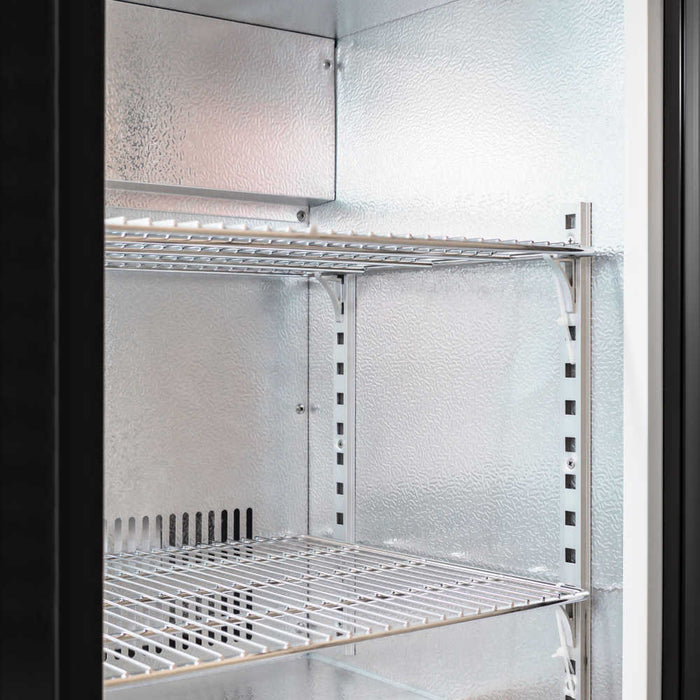 AG Three Sliding Door Bar Fridge - Black Body & Doors 320L - BEER3-SD