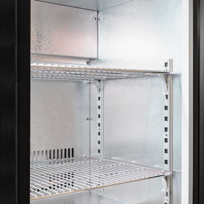 AG Twin Sliding Door Bar Fridge - Black Body & Doors 220L - BEER2-SD