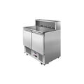 Atosa 2 Doors Pizzatable Marble Top Saladette Fridge 900 MM - ESL3831