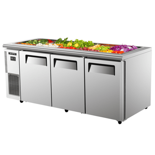 Skipio Salad Side Prep Table Buffet 568L - SSR18-3