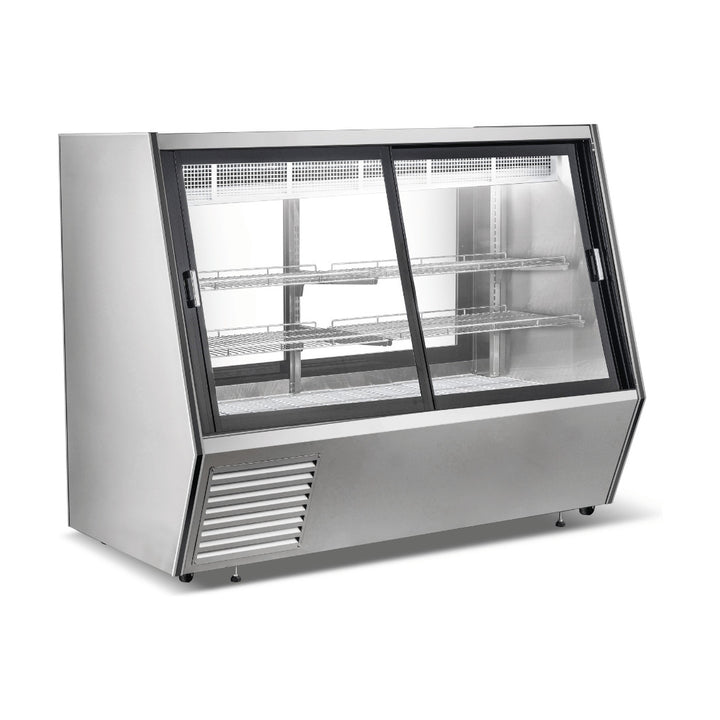 Bonvue Dual-Access Refrigerated Deli, Meat and Seafood Display Case - AMS-18DD