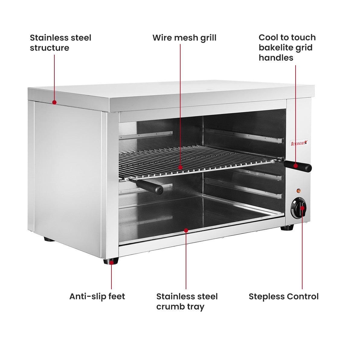 Benchstar Toaster / Griller / Salamander - AT-937E