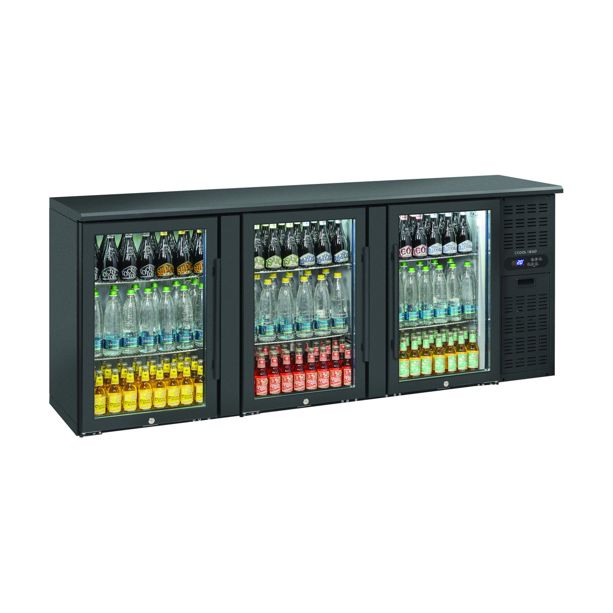 Anvil 3 Door, Glass, Back Bar - BBZ0300