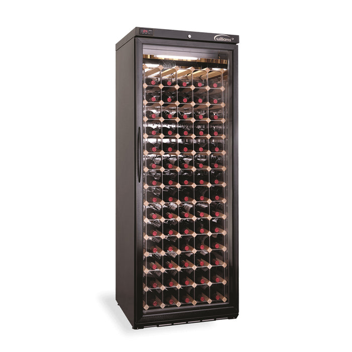 Williams Wine Cabinet - One Door Black Upright Wine Display Fridge - BC95W-DR