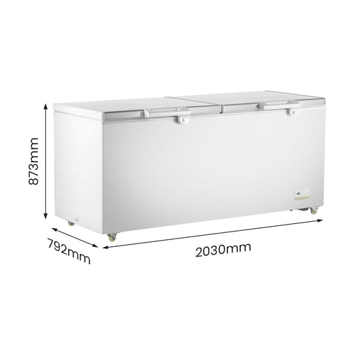 Thermaster Chest Freezer with Stainless Steel Lid 750L - BD750F