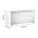 Thermaster Chest Freezer with Stainless Steel Lid 750L - BD750F