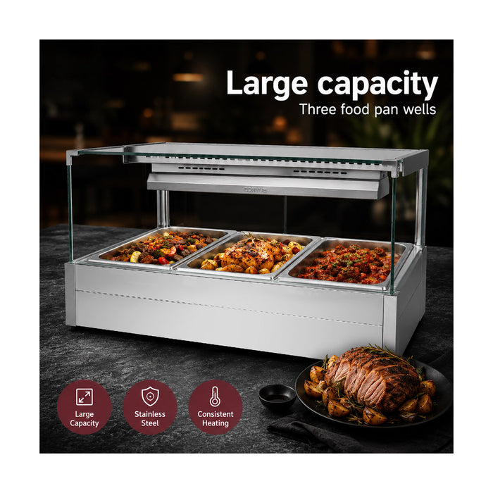 Bonvue Square Countertop Wet & Dry Bain Marie - BM11SC