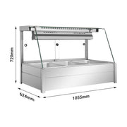 Bonvue Angled Countertop Wet & Dry Bain Marie - BM11TC