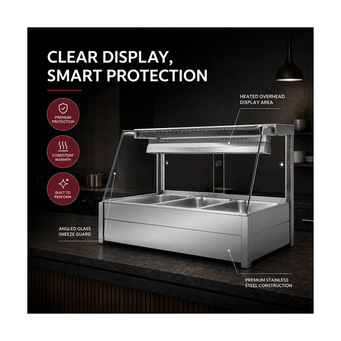 Bonvue Angled Countertop Wet & Dry Bain Marie - BM11TC