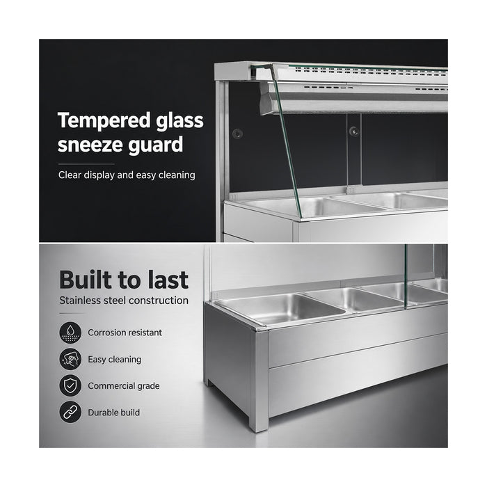 Bonvue Angled Countertop Wet & Dry Bain Marie - BM11TC