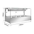 Bonvue Square Countertop Wet & Dry Bain Marie - BM14SC