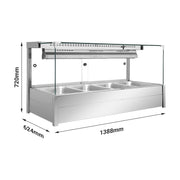 Bonvue Square Countertop Wet & Dry Bain Marie - BM14SC