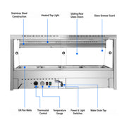 Bonvue Angled Countertop Wet & Dry Bain Marie - BM14TC