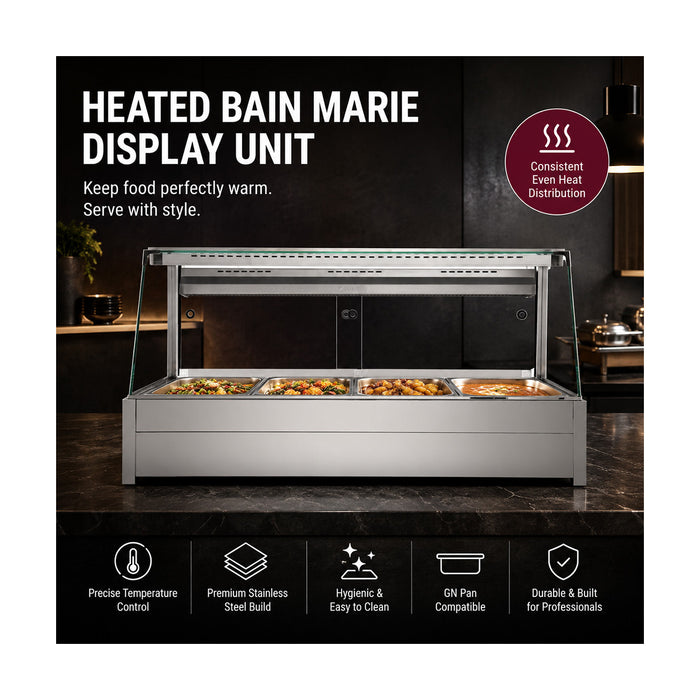 Bonvue Angled Countertop Wet & Dry Bain Marie - BM14TC