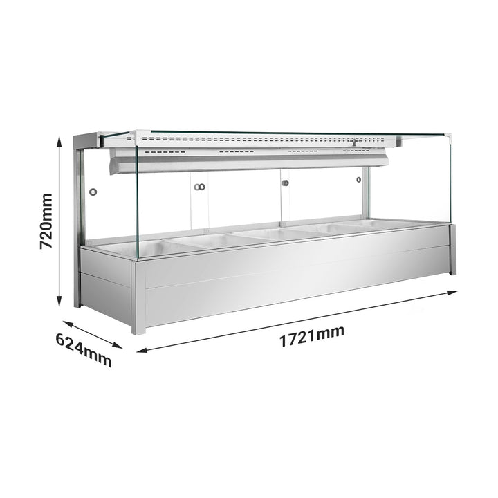 Bonvue Square Countertop Wet & Dry Bain Marie - BM17SC