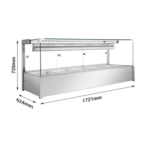 Bonvue Square Countertop Wet & Dry Bain Marie - BM17SC