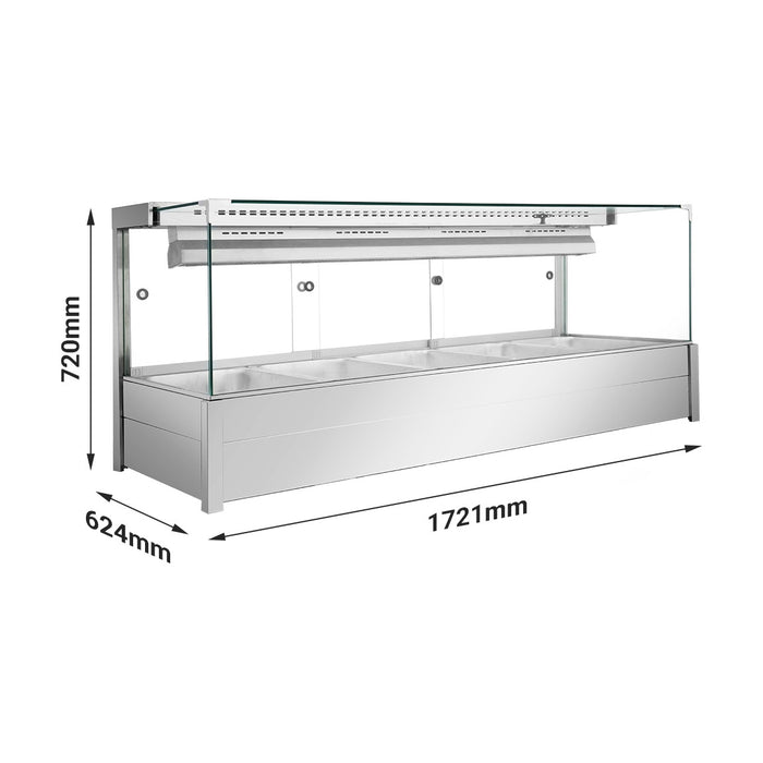 Bonvue Square Countertop Wet & Dry Bain Marie - BM17SC