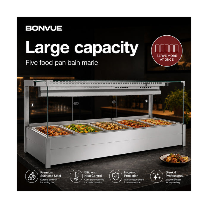 Bonvue Square Countertop Wet & Dry Bain Marie - BM17SC