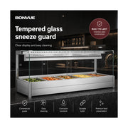 Bonvue Square Countertop Wet & Dry Bain Marie - BM17SC
