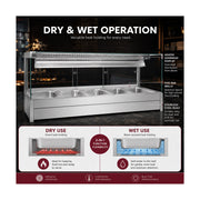 Bonvue Square Countertop Wet & Dry Bain Marie - BM17SC