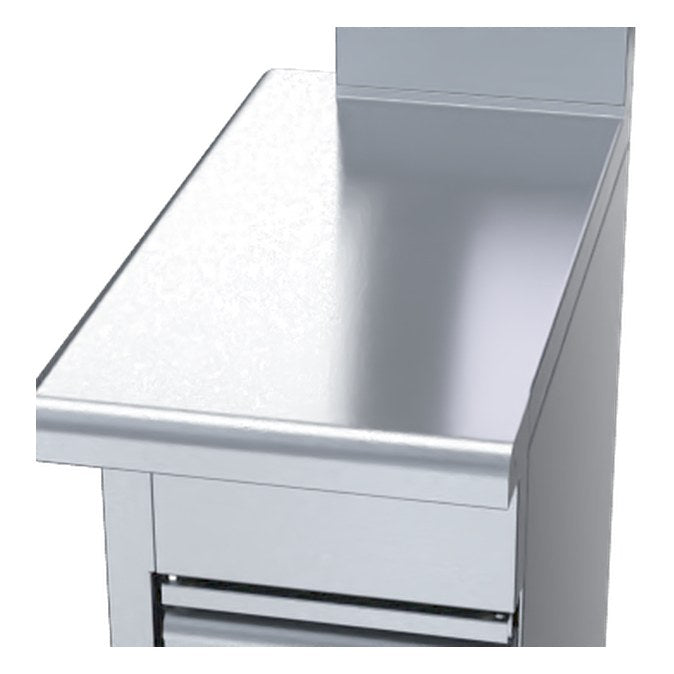 Waldorf 800 Series BT8400-CD - 400mm Bench Top - Cabinet Base With Fixed Front Panel - BT8400-CD-LH
