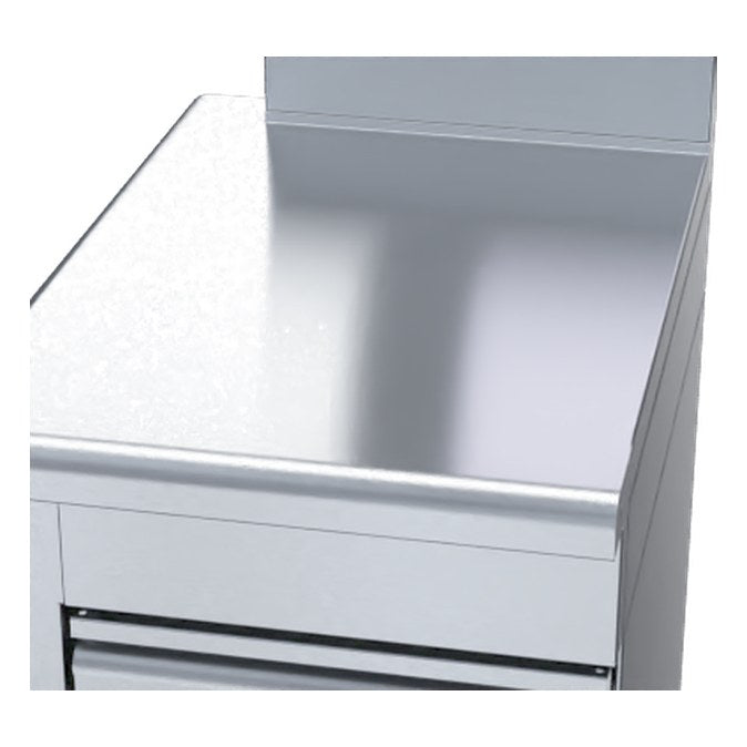 Waldorf 800 Series 550mm Bench Top - Cabinet Base With Fixed Front Panel - BT8550-CD-LH