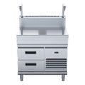 Waldorf 800 Series 900mm Bench Top With Salamander Support - Refrigerated Base - BT8900S-RB