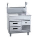Waldorf 800 Series 900mm Bench Top With Salamander Support - Refrigerated Base - BT8900S-RB