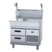 Waldorf 800 Series 900mm Bench Top With Salamander Support - Refrigerated Base - BT8900S-RB