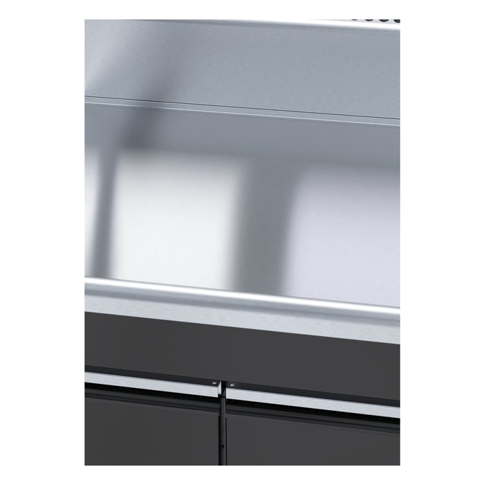 Waldorf Bold 900mm Bench Top With Salamander Support - Cabinet Base - BTB8900S-CD