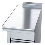Waldorf 800 Series BTL8400-CD - 400mm Bench Top Low Back Version - Cabinet Base With Fixed Front Panel - BTL8400-CD-LH