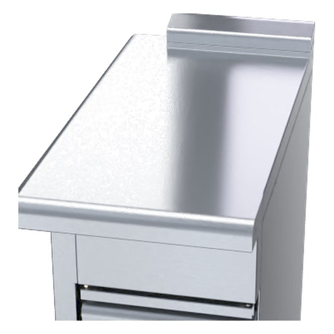Waldorf 800 Series BTL8400-CD - 400mm Bench Top Low Back Version - Cabinet Base With Fixed Front Panel - BTL8400-CD-LH