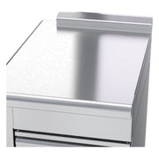 Waldorf 800 Series 550mm Bench Top Low Back Version - Cabinet Base With Fixed Front Panel - BTL8550-CD-LH