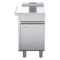 Waldorf 800 Series 550mm Bench Top Low Back Version - Cabinet Base With Fixed Front Panel - Left Hand Cabinet - BTL8550-CD-LH