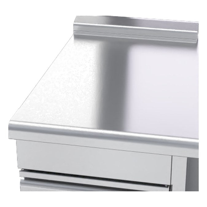 Waldorf 800 Series 550mm Bench Top Low Back Version - Cabinet Base With Fixed Front Panel - BTL8550-CD-RH