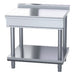 Waldorf 800 Series 900mm Bench Top Low Back Version - Leg Stand - BTL8900-LS