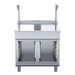 Waldorf 800 Series 900mm Bench Top With Salamander Support Low Back Version - Cabinet Base - BTL8900S-CB