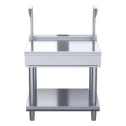 Waldorf 800 Series 900mm Bench Top With Salamander Support Low Back Version - Leg Stand - BTL8900S-LS