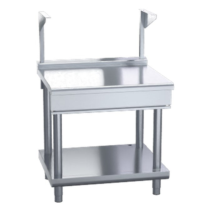 Waldorf 800 Series 900mm Bench Top With Salamander Support Low Back Version - Leg Stand - BTL8900S-LS