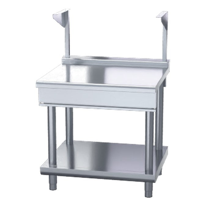 Waldorf 800 Series 900mm Bench Top With Salamander Support Low Back Version - Leg Stand - BTL8900S-LS