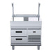 Waldorf 800 Series 900mm Bench Top With Salamander Support Low Back Version - Refrigerated Base - BTL8900S-RB