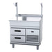 Waldorf 800 Series 900mm Bench Top With Salamander Support Low Back Version - Refrigerated Base - BTL8900S-RB