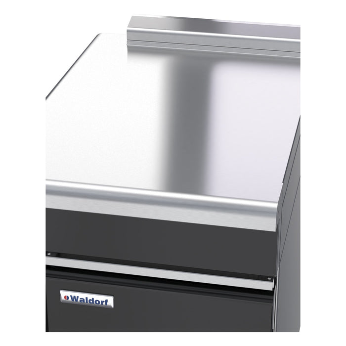 Waldorf Bold 550mm Bench Top Low Back Version - Cabinet Base With Fixed Front Panel - BTLB8550-CD-LH