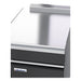 Waldorf Bold 550mm Bench Top Low Back Version - Cabinet Base With Fixed Front Panel - BTLB8550-CD-LH