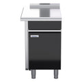 Waldorf Bold 550mm Bench Top Low Back Version - Cabinet Base With Fixed Front Panel - Left Hand Cabinet - BTLB8550-CD-LH