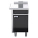 Waldorf Bold 550mm Bench Top Low Back Version - Cabinet Base With Fixed Front Panel - BTLB8550-CD-LH