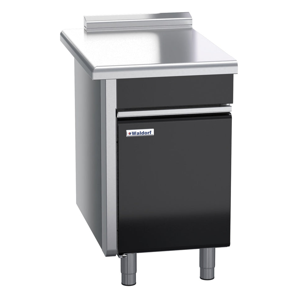 Waldorf Bold 550mm Bench Top Low Back Version - Cabinet Base With Fixed Front Panel - BTLB8550-CD-LH