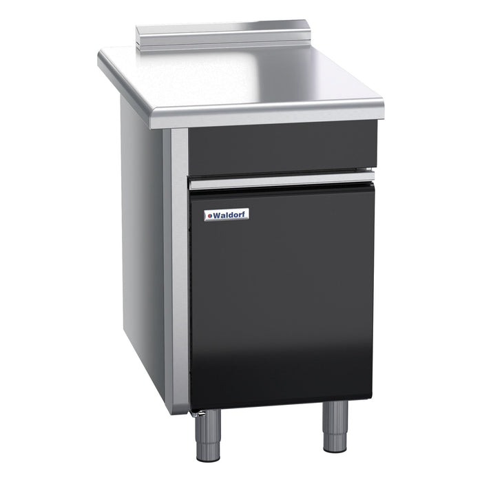 Waldorf Bold 550mm Bench Top Low Back Version - Cabinet Base With Fixed Front Panel - BTLB8550-CD-LH