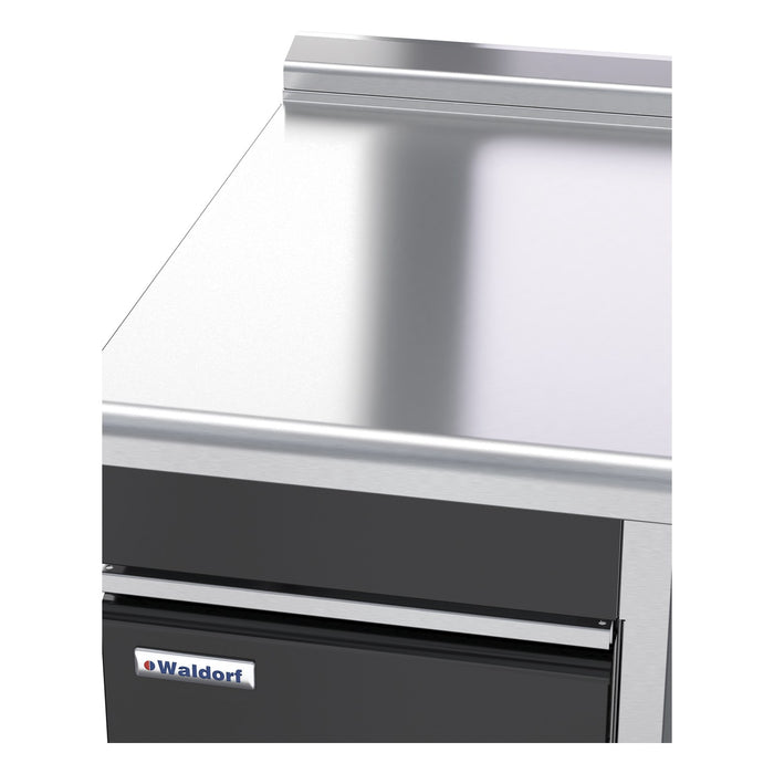 Waldorf Bold 550mm Bench Top Low Back Version - Cabinet Base With Fixed Front Panel - BTLB8550-CD-RH